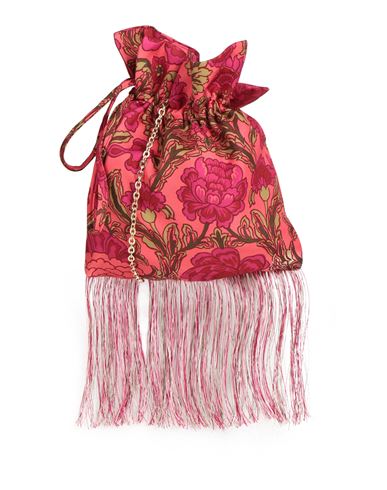 Shop Simona Corsellini Woman Handbag Coral Size - Viscose In Red