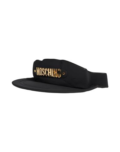 Moschino Man Belt Bag Black Size - Textile Fibers, Leather In Burgundy