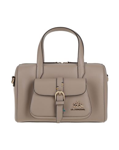 La Martina Woman Handbag Dove Grey Size - Bovine Leather