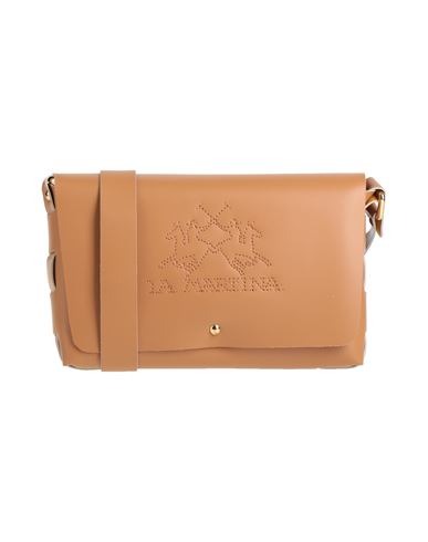 Shop La Martina Woman Cross-body Bag Tan Size - Bovine Leather In Brown