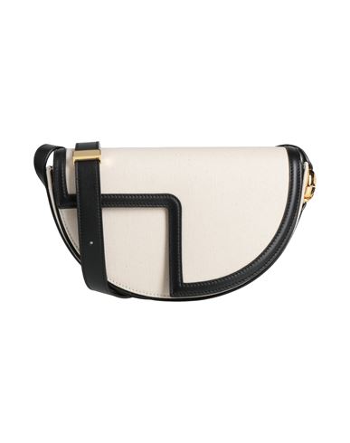 Patou Woman Cross-body Bag Black Size - Calfskin, Cotton In Black