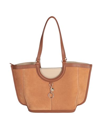 See By Chloé Woman Shoulder Bag Camel Size - Bovine Leather In Beige
