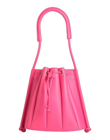 Shop Rochas Woman Handbag Fuchsia Size - Soft Leather In Pink