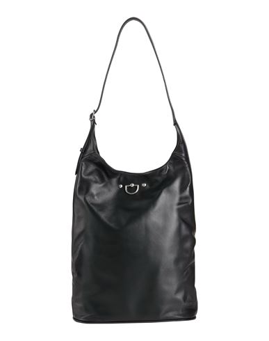 Shop Durazzi Woman Shoulder Bag Black Size - Leather