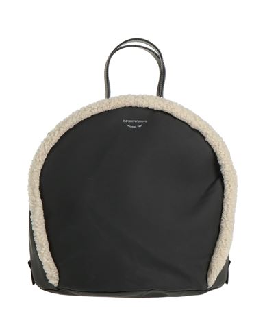 Emporio Armani Woman Handbag Black Size - Polyester, Elastane, Polyurethane, Lambskin, Bovine Leathe