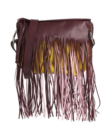 Dries Van Noten Woman Cross-body Bag Deep Purple Size - Soft Leather, Cotton