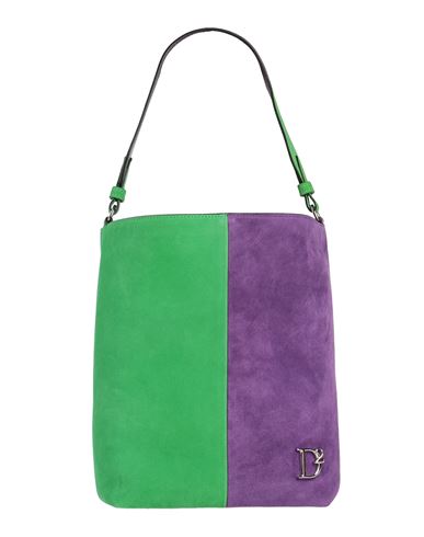 Shop Dsquared2 Woman Handbag Green Size - Soft Leather