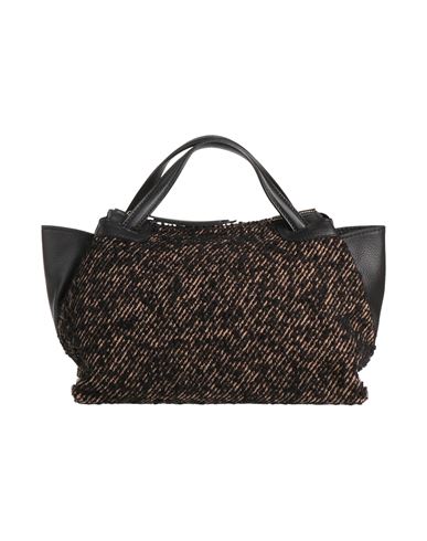 Gianni Chiarini Woman Handbag Black Size - Textile Fibers, Soft Leather