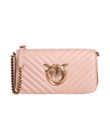 Shop Pinko Woman Cross-body Bag Blush Size - Soft Leather