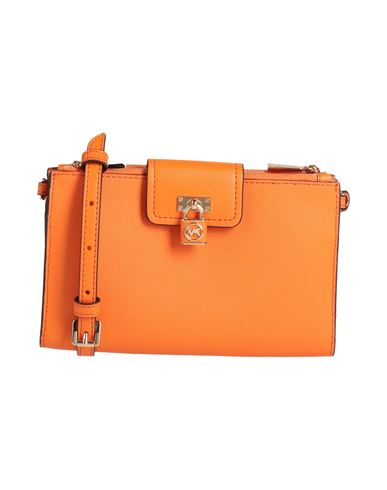 Michael Michael Kors Woman Cross-body Bag Orange Size - Soft Leather