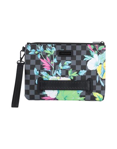 Sprayground Neon Floral Cross-over Clutch Woman Handbag Black Size - Pvc - Polyvinyl Chloride