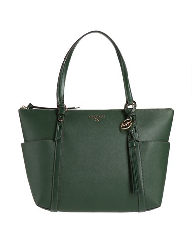 Michael Michael Kors Woman Handbag Dark Green Size - Soft Leather