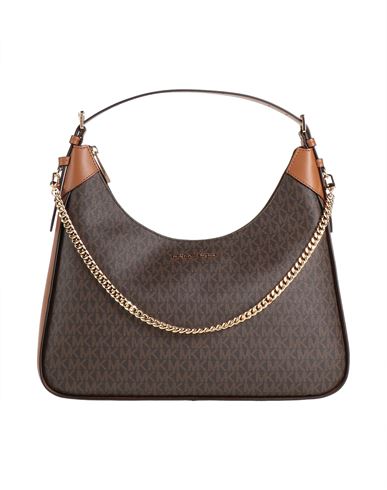 Michael Michael Kors Woman Handbag Brown Size - Pvc - Polyvinyl Chloride, Cotton