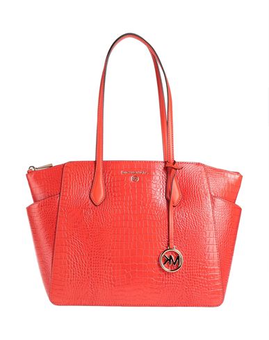 Michael Michael Kors Woman Handbag Tomato Red Size - Bovine Leather