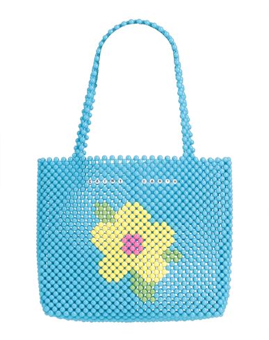 Shop Mc2 Saint Barth Woman Handbag Azure Size - Plastic In Blue
