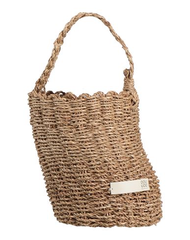Douuod Woman Handbag Sand Size - Straw In Beige