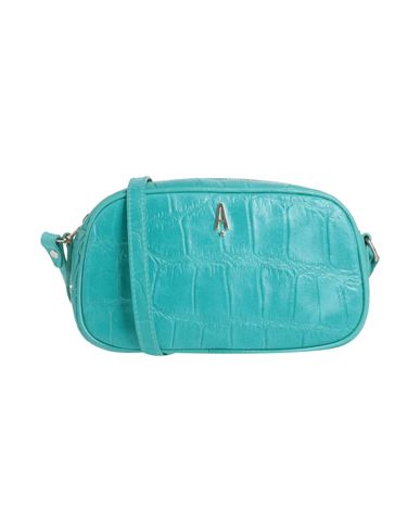 Aniye By Woman Cross-body Bag Turquoise Size - Soft Leather In Blue