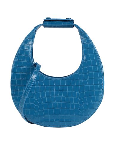 Staud Woman Handbag Blue Size - Bovine Leather