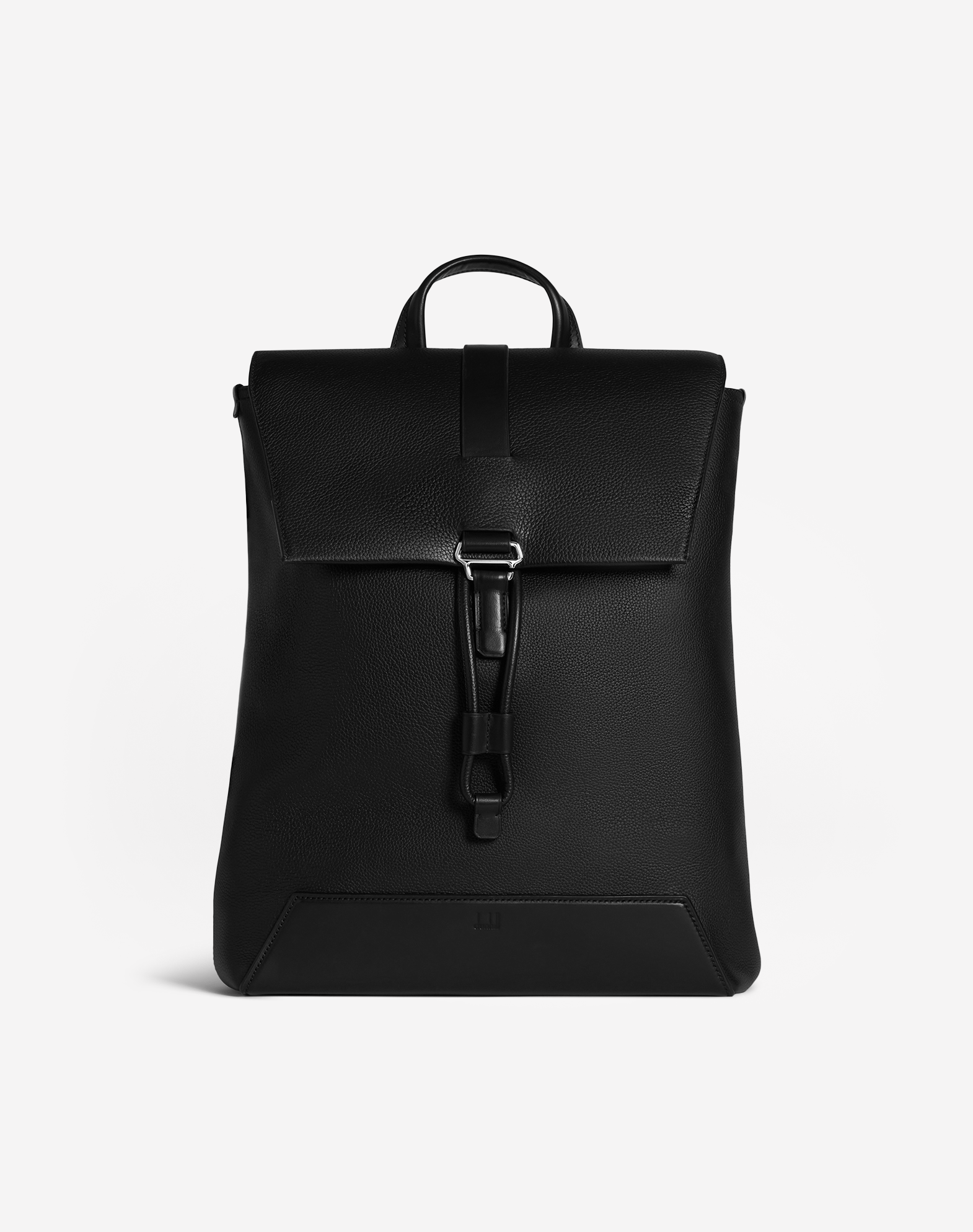 Shop Dunhill 1893 Harness Flap Backpack In Black