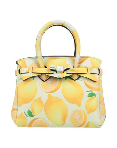 Save My Bag Woman Handbag Yellow Size - Peek (polyether - Ether - Ketone), Polyester, Elastane
