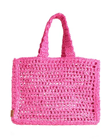 Chica Woman Handbag Fuchsia Size - Straw In Pink
