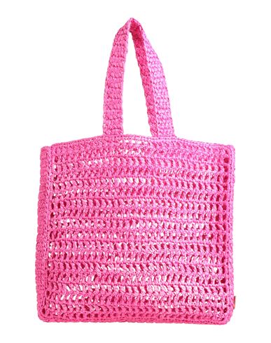Shop Chica Woman Handbag Fuchsia Size - Natural Raffia In Pink