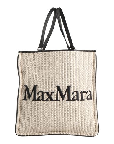 Max Mara Woman Handbag Beige Size - Cotton, Polyamide