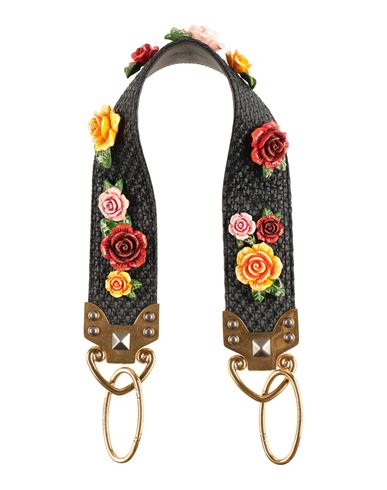 Dolce & Gabbana Woman Bag Strap Black Size - Synthetic Raffia