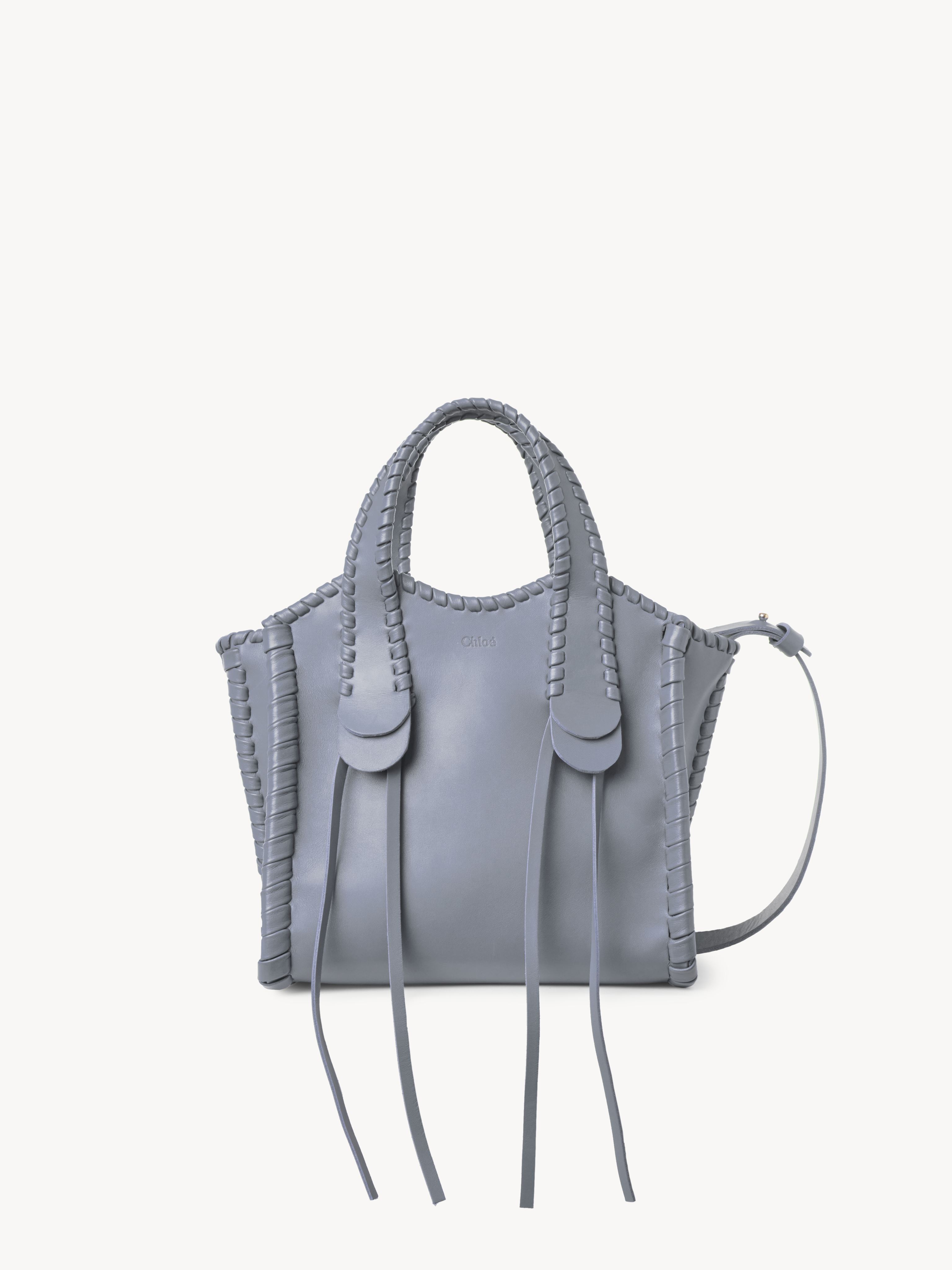 Chloé Small Mony Tote Bag Blue Size Onesize 100% Calf-skin Leather