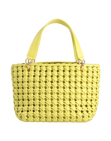 Themoirè Woman Handbag Lime Green Size - Polyurethane, Pet (polyethylene Terephthalate) In Green