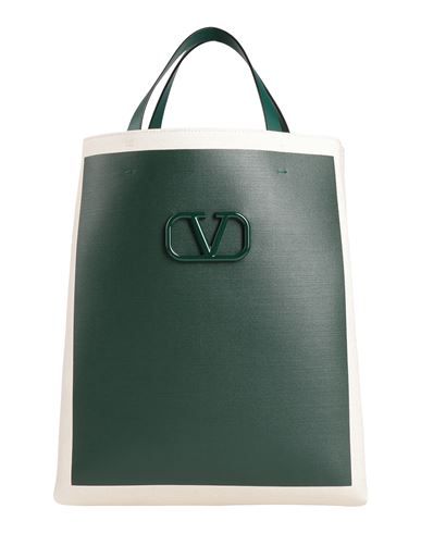 Valentino Garavani Woman Handbag Green Size - Textile Fibers, Soft Leather