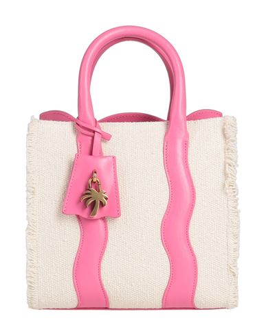 Palm Angels Woman Handbag Beige Size - Cotton, Polyamide, Calfskin
