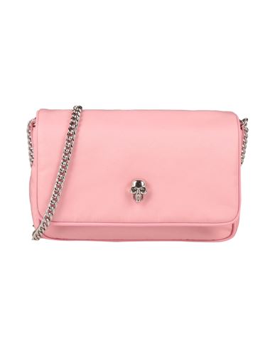 Shop Alexander Mcqueen Woman Cross-body Bag Pink Size - Textile Fibers