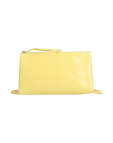 Jil Sander Woman Handbag Pastel Yellow Size - Leather In Yellow