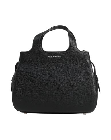 Giorgio Armani Woman Handbag Black Size - Cow Leather