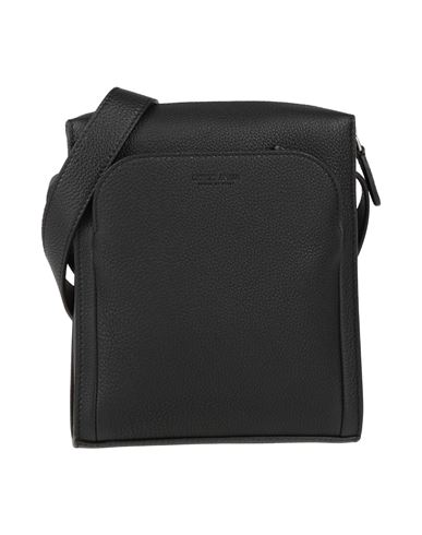 Shop Giorgio Armani Man Cross-body Bag Black Size - Calfskin