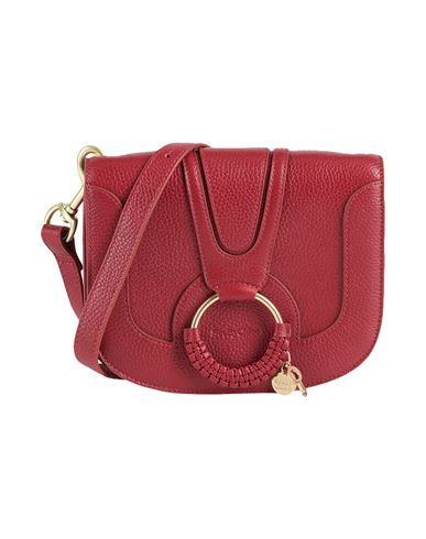 Shop See By Chloé Woman Cross-body Bag Brick Red Size - Bovine Leather