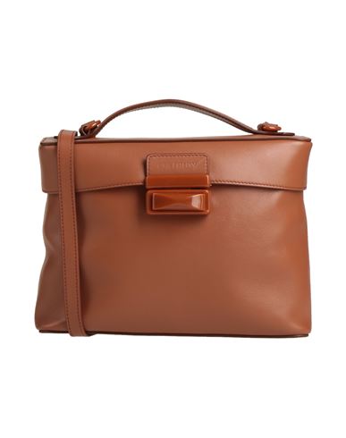 Shop Gia Rhw Gia / Rhw Woman Handbag Tan Size - Leather In Brown