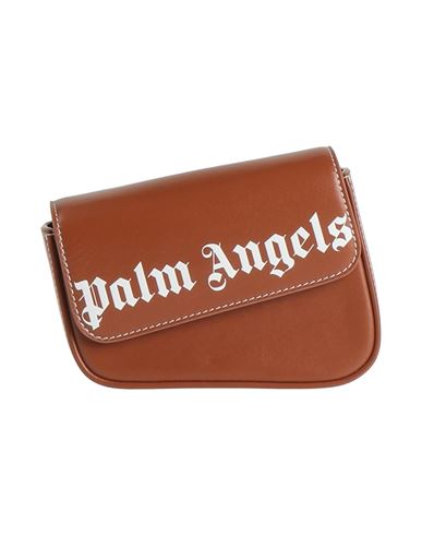 Palm Angels Woman Shoulder Bag Brown Size - Calfskin