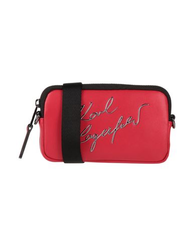 Karl Lagerfeld Woman Cross-body Bag Red Size - Bovine Leather