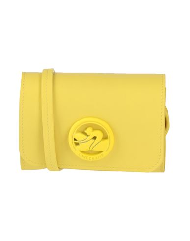 Longchamp Woman Cross-body Bag Yellow Size - Calfskin