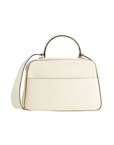 Shop Valextra Woman Handbag Ivory Size - Leather In White