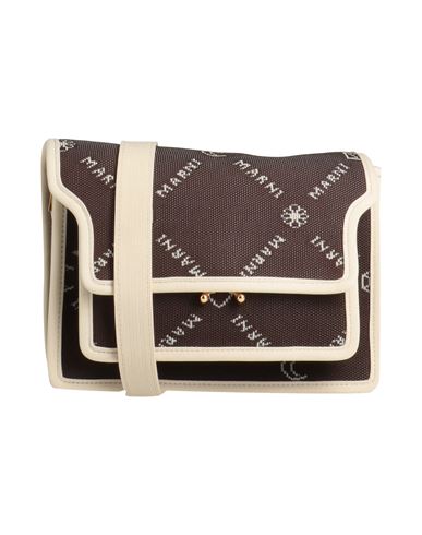 Woman Handbag Ocher Size - Leather, Textile fibers