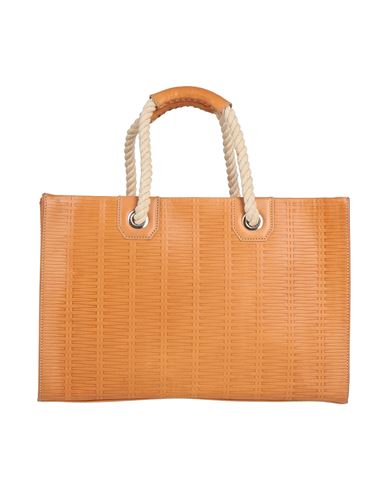 Rodo Woman Handbag Camel Size - Leather, Textile Fibers In Beige
