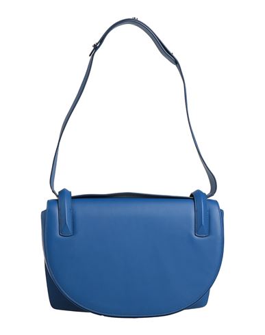 Rodo Woman Shoulder Bag Blue Size - Calfskin