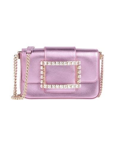 Roger Vivier Woman Cross-body Bag Lilac Size - Leather In Purple