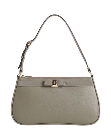 Ferragamo Woman Handbag Military Green Size - Calfskin In Green