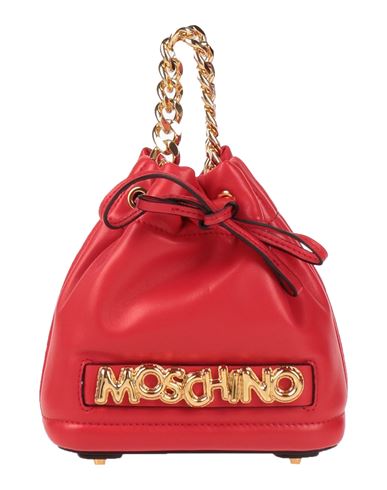 Moschino Woman Handbag Red Size - Leather In Pattern