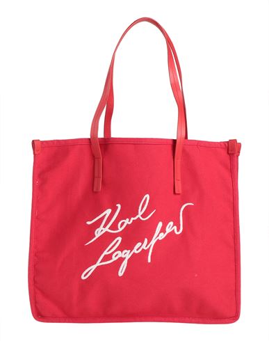 Karl Lagerfeld Woman Handbag Red Size - Recycled Cotton, Cotton, Polyurethane
