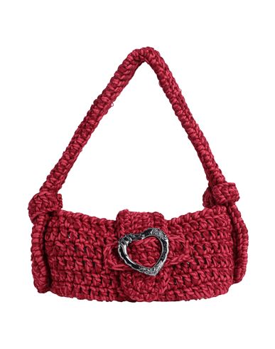 Marco Rambaldi Woman Handbag Garnet Size - Wool, Polyamide In Red